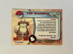 Pokemon Card Topps Chrome Growlithe #58 - Image 2