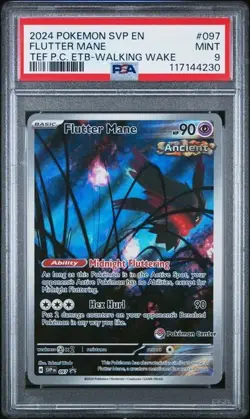 Flutter Mane 097 Sv: Scarlet & Violet Promo Cards Holo PSA 9 - Image 1