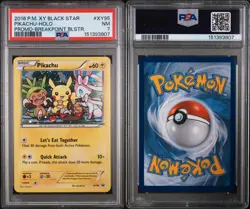 2016 POKEMON XY BLACK STAR PROMO BREAKPOINT BLISTERS #XY95 PIKACHU-HOLO PSA 7 NM - Image 3