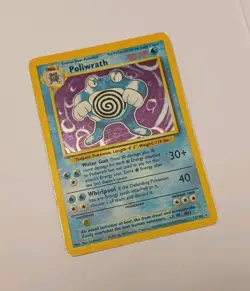 Pokemon TCG Poliwrath 13/102 Holo Base Set WOTC Rare Vintage 1999 - Image 1