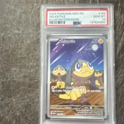 Pokemon TCG Helioptile 143/132 Me01 Mega Evolution Illustration Rare Holo PSA 10 - Image 1