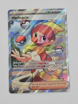 Pokemon TCG Harlequin 163/086 Full Art Ultra Rare Holo Card Sv: White Flare - Image 1