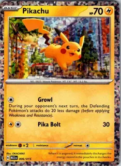 Pikachu Promo McDonald's Promos 2023 006/015 NM Pokemon - Image 1