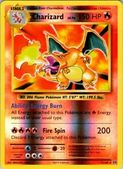 Charizard Reverse Holo Rare XY - Evolutions 11/108 NM Pokemon - Image 1