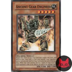 Yugioh Ancient Gear Engineer SD10-EN003 Common 1st Edition NM - Image 1