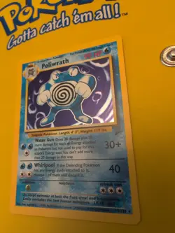 Poliwrath 15/130 Base Set 2 Holo Unlimited Holo Rare Pokemon Card 1999 WOTC NM - Image 2