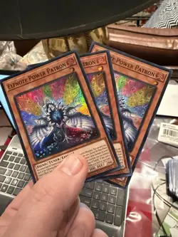 Yugioh! 3x Elfnote Power Patron BPRO-EN013 Super Rare 1st Ed NM - Image 1