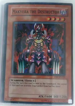 Yugioh Makyura the Destructor DB1-EN169 Super Rare LP - Image 1