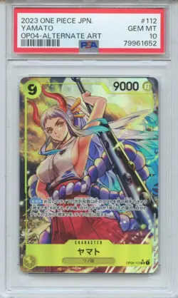 2023 One Piece Japanese Yamato OP04-112 Kingdoms Of Intrigue Alt Art PSA 10 - Image 1