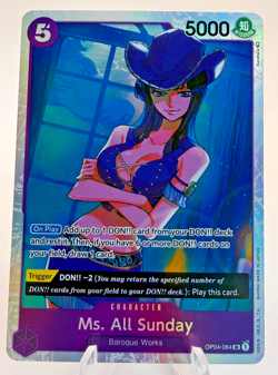 The Azure Sea's Seven One Piece CCG Ms. All Sunday - Image 1