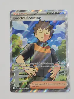 Pokemon TCG Brock's Scouting 179/159 Journey Together Ultra Rare Holo Card - Image 1