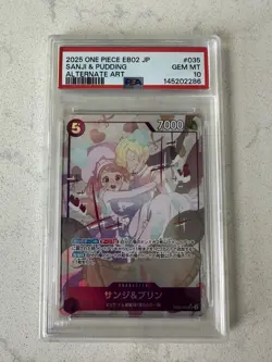 PSA 10 One Piece Japanese Sanji & Pudding 035 EB02 Anime 25th Collection - Image 4