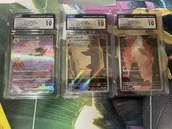 Japanese 151 CGC 10 Pokemon Card Charizard ex + Evolution Line Sequential Cgc 10 - Image 1