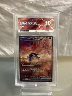 Pokemon Great Tusk EX Card 246/198 Sir Scarlet Violet Base Set Ace 10 - Image 1