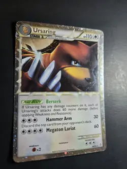 Ursaring Prime 89/95 Holo Rare HG&SS Unleashed Pokemon Card - Image 3