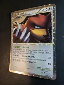 Ursaring Prime 89/95 Holo Rare HG&SS Unleashed Pokemon Card - Image 4