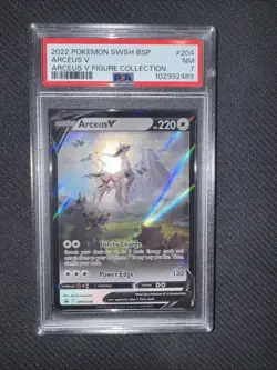 Arceus V SWSH204 SWSH: Sword & Shield Promo Cards PSA 7 Double Print Error - Image 1