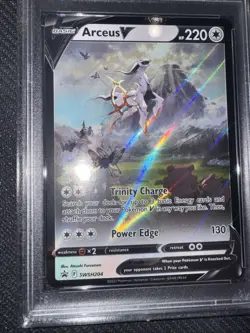 Arceus V SWSH204 SWSH: Sword & Shield Promo Cards PSA 7 Double Print Error - Image 2