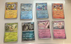 Prismatic evolutions 8 Cosmos Promo Cards - Costco mini Tin Promos - Image 1