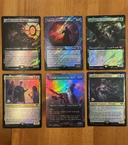 MTG LotR Cards Foil Lot, Prerelease, Surge, Lord of the Rings LTR, Mythic, Rare - Image 1