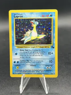 Lapras - 10/62 - Pokemon Fossil Unlimited Holo Rare Card WOTC NM UF1 - Image 1