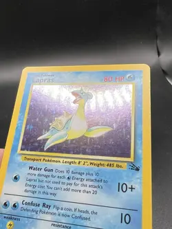 Lapras - 10/62 - Pokemon Fossil Unlimited Holo Rare Card WOTC NM UF1 - Image 3
