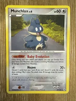 Munchlax - 33/130 - Pokemon Diamond & Pearl Non-Holo Card LP - Image 1