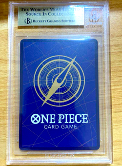 BGS 10 ONE PIECE Nami OP01-016 Parallel Rare P-R Romance Dawn Japanese Card PSA - Image 2