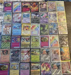 50 Pokemon Card Bulk Lot - Reverse / Holo / V / VMAX / GX / IR / Trainer - Image 1