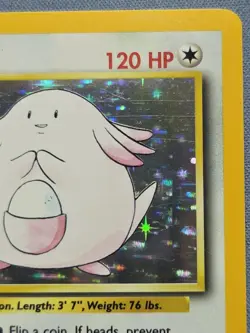 Pokemon TCG Base Set Chansey 3/102 Holo - Image 3