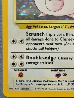 Pokemon TCG Base Set Chansey 3/102 Holo - Image 5