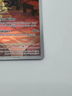 Pokemon Team Rocket's Meowth 203/182 Sv10 Destined Rivals Holo - Image 4
