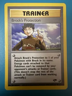 Pokemon TCG Brock's Protection 101/132 Gym Challenge English - Image 1