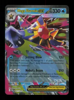 MEGA STARMIE EX DOUBLE RARE 021/088 NM POKEMON - Image 1