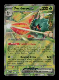 DECIDUEYE EX DOUBLE RARE 015/197 NM POKEMON - Image 1