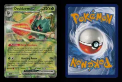 DECIDUEYE EX DOUBLE RARE 015/197 NM POKEMON - Image 3