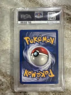 2000 Pokemon Gym Hero’s Brocks Mankey 1st Edition PSA Mint 9 - Image 4