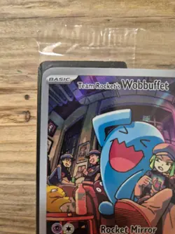 Pokemon - DR - Team Rocket's Wobbuffet 203 - Pokemon Center Stamp - Sealed - NM - Image 2