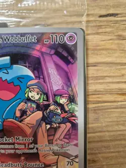 Pokemon - DR - Team Rocket's Wobbuffet 203 - Pokemon Center Stamp - Sealed - NM - Image 3