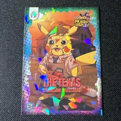Pokemon Pikachu Cosplay Galaxy Holo Texas Chainsaw Massacre 35 NM or Better - Image 1