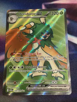 Pokemon TCG Decidueye ex 100/088 Ultra Rare Perfect Order NM/M - Image 1