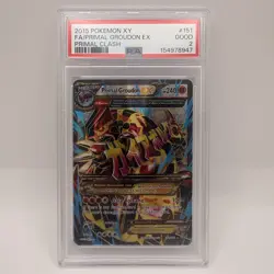PSA 2 Primal Groudon EX #151 2015 Pokemon XY Primal Clash Holo Full Art FA - Image 1