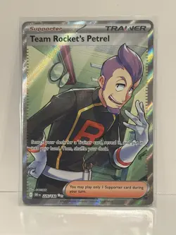 Team Rocket’s Petrel 226/182 Ultra Rare Holo SV10: Destined Rivals Pokemon NM - Image 1