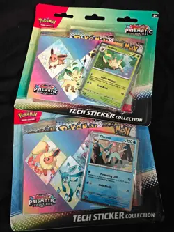 Pokemon TCG Scarlet & Violet Prismatic Evolutions Tech Sticker Collection Sealed - Image 1