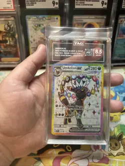Pokemon Umbreon ex Prismatic Evolutions Figure collection 176 TAG 8.5 NM MT+ - Image 5