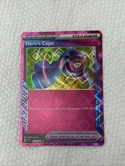 Hero's Cape 152/162 SV05 Temporal Forces ACE SPEC Rare Holo Trainer 2024 - Image 1