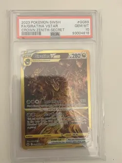 2023 Pokemon Giratina VSTAR GG69 Crown Zenith PSA 10 Gem Mint - Image 1