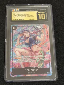 ONE PIECE LEGACY OF THE MASTER JPN #OP12-087 NICO ROBIN CGC 10 PRISTINE 2025 - Image 1