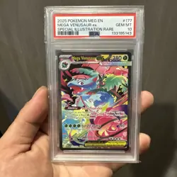 Pokemon Card Mega Venusaur EX 177/132 Mega Evolution PSA 10 - Image 1