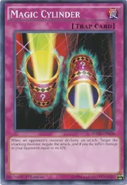 Yugioh - Magic Cylinder - 1st Edition - NM - Free Holographic Card - Image 1